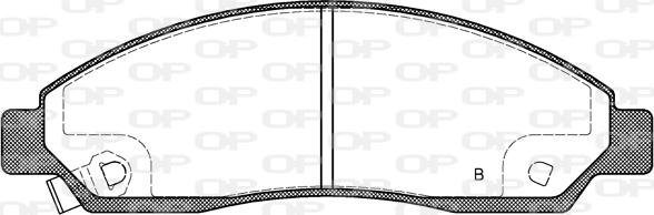 Open Parts BPA1098.14 - Гальмівні колодки, дискові гальма avtolavka.club