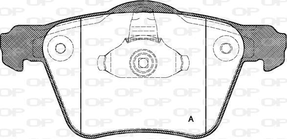 Open Parts BPA1043.00 - Гальмівні колодки, дискові гальма avtolavka.club