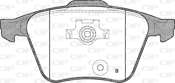 Open Parts BPA1043.00 - Гальмівні колодки, дискові гальма avtolavka.club