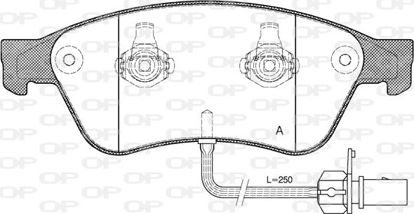 Open Parts BPA1056.02 - Гальмівні колодки, дискові гальма avtolavka.club