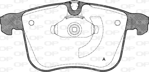 Open Parts BPA1053.00 - Гальмівні колодки, дискові гальма avtolavka.club