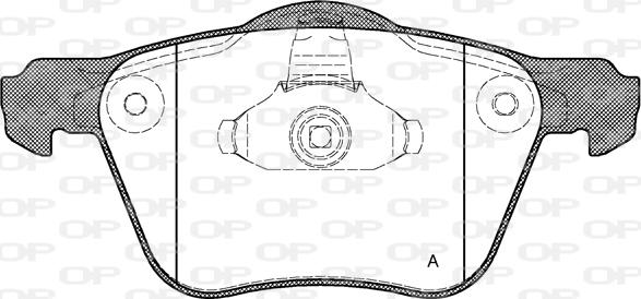 Open Parts BPA1070.00 - Гальмівні колодки, дискові гальма avtolavka.club