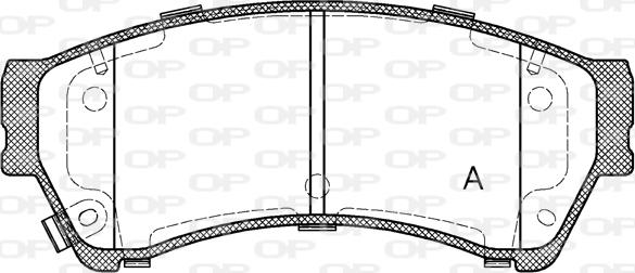 Open Parts BPA1196.02 - Гальмівні колодки, дискові гальма avtolavka.club