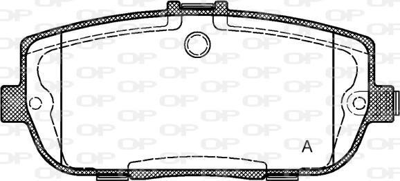 Open Parts BPA1190.01 - Гальмівні колодки, дискові гальма avtolavka.club