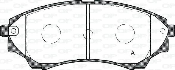 Open Parts BPA1151.00 - Гальмівні колодки, дискові гальма avtolavka.club