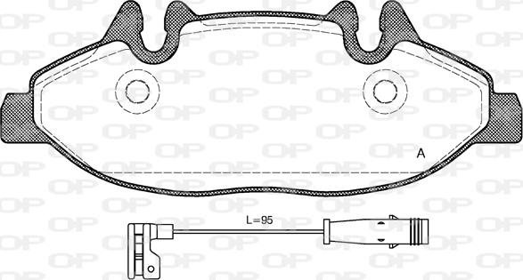 Open Parts BPA1109.02 - Гальмівні колодки, дискові гальма avtolavka.club