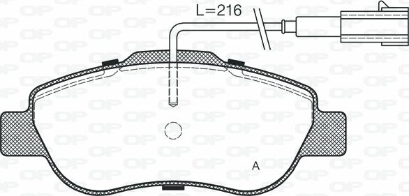 Open Parts BPA1100.02 - Гальмівні колодки, дискові гальма avtolavka.club