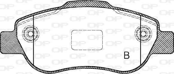 Open Parts BPA1100.11 - Гальмівні колодки, дискові гальма avtolavka.club