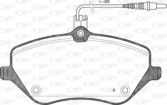 Open Parts BPA1101.04 - Гальмівні колодки, дискові гальма avtolavka.club