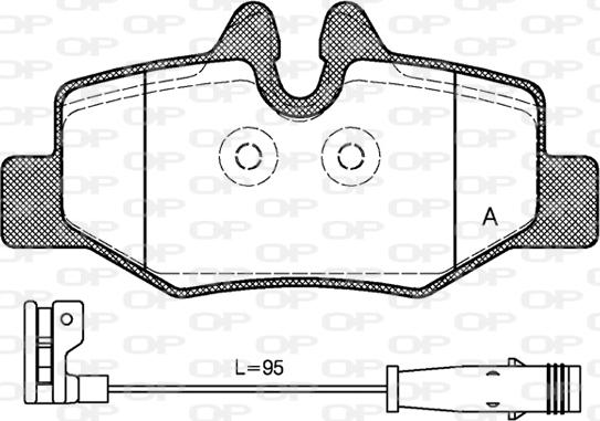 Open Parts BPA1110.02 - Гальмівні колодки, дискові гальма avtolavka.club