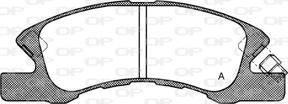 Open Parts BPA1111.02 - Гальмівні колодки, дискові гальма avtolavka.club