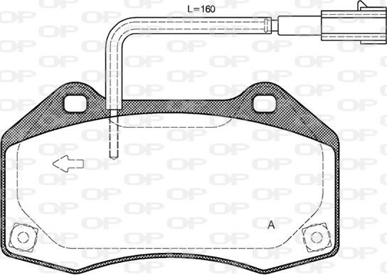 Open Parts BPA1113.10 - Гальмівні колодки, дискові гальма avtolavka.club