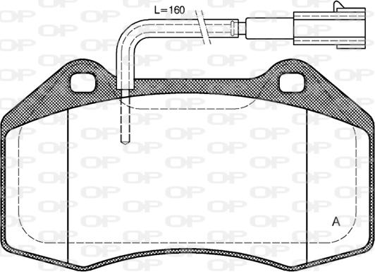 Open Parts BPA1113.12 - Гальмівні колодки, дискові гальма avtolavka.club