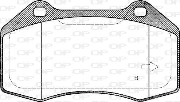 Open Parts BPA1113.22 - Гальмівні колодки, дискові гальма avtolavka.club
