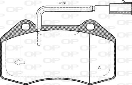 Open Parts BPA1113.22 - Гальмівні колодки, дискові гальма avtolavka.club