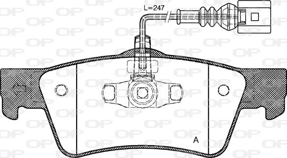 Open Parts BPA1187.02 - Гальмівні колодки, дискові гальма avtolavka.club