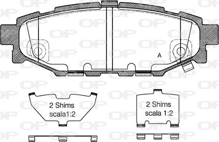 Open Parts BPA1136.12 - Гальмівні колодки, дискові гальма avtolavka.club