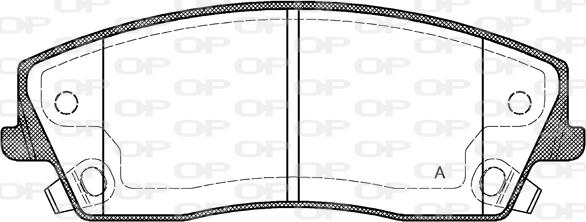 Open Parts BPA1126.08 - Гальмівні колодки, дискові гальма avtolavka.club