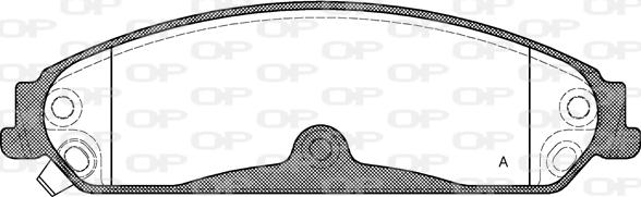 Open Parts BPA1128.04 - Гальмівні колодки, дискові гальма avtolavka.club