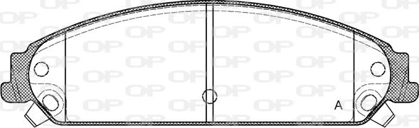 Open Parts BPA1128.08 - Гальмівні колодки, дискові гальма avtolavka.club