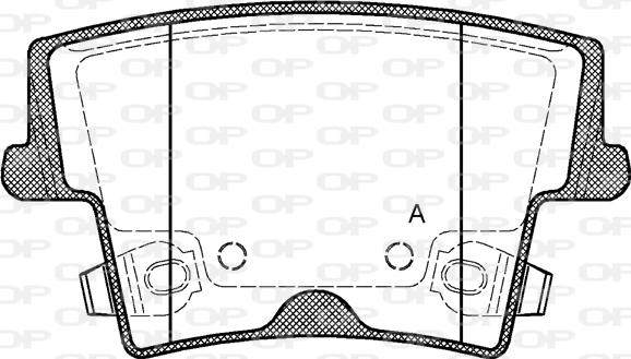 Open Parts BPA1127.08 - Гальмівні колодки, дискові гальма avtolavka.club