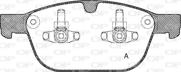 Open Parts BPA1397.00 - Гальмівні колодки, дискові гальма avtolavka.club