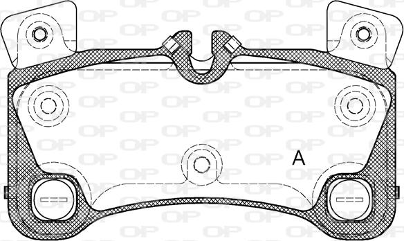 Open Parts BPA1346.00 - Гальмівні колодки, дискові гальма avtolavka.club