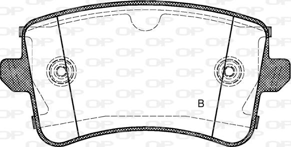 Open Parts BPA1343.10 - Гальмівні колодки, дискові гальма avtolavka.club