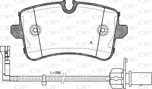 Open Parts BPA1343.10 - Гальмівні колодки, дискові гальма avtolavka.club