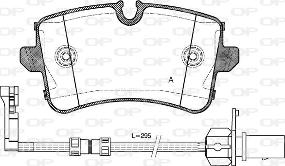 Open Parts BPA1343.20 - Гальмівні колодки, дискові гальма avtolavka.club