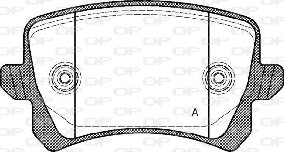 Open Parts BPA1342.00 - Гальмівні колодки, дискові гальма avtolavka.club