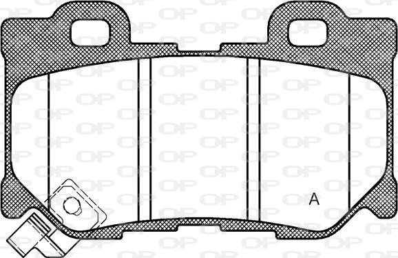 Open Parts BPA1365.01 - Гальмівні колодки, дискові гальма avtolavka.club