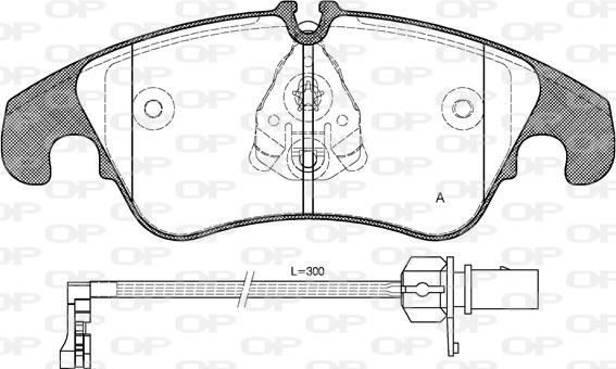 Open Parts BPA1304.31 - Гальмівні колодки, дискові гальма avtolavka.club