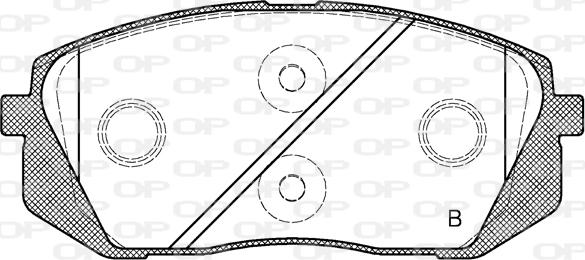 Open Parts BPA1302.02 - Гальмівні колодки, дискові гальма avtolavka.club