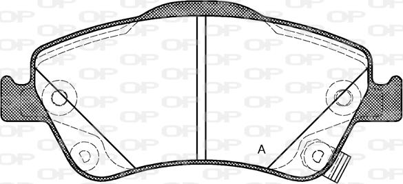 Open Parts BPA1310.02 - Гальмівні колодки, дискові гальма avtolavka.club