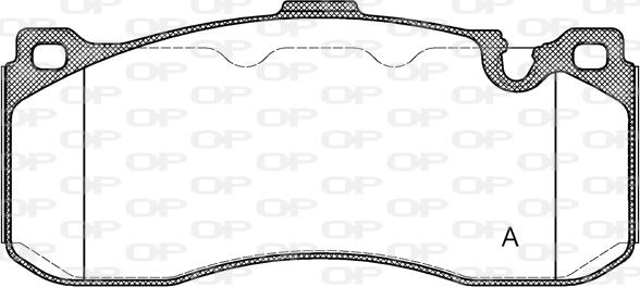 Open Parts BPA1380.00 - Гальмівні колодки, дискові гальма avtolavka.club