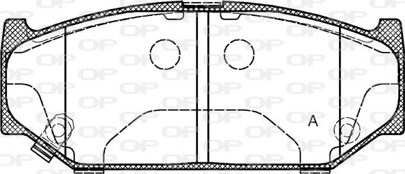 Open Parts BPA1381.11 - Гальмівні колодки, дискові гальма avtolavka.club