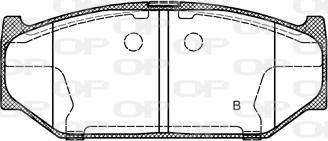 Open Parts BPA1381.11 - Гальмівні колодки, дискові гальма avtolavka.club