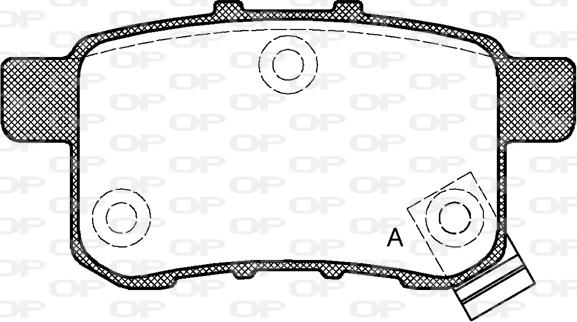 Open Parts BPA1332.02 - Гальмівні колодки, дискові гальма avtolavka.club