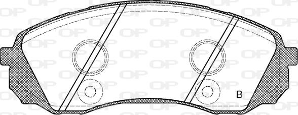 Open Parts BPA1291.02 - Гальмівні колодки, дискові гальма avtolavka.club