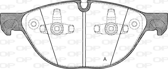 Open Parts BPA1298.00 - Гальмівні колодки, дискові гальма avtolavka.club