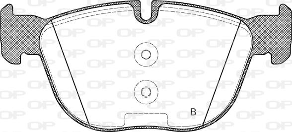 Open Parts BPA1297.00 - Гальмівні колодки, дискові гальма avtolavka.club