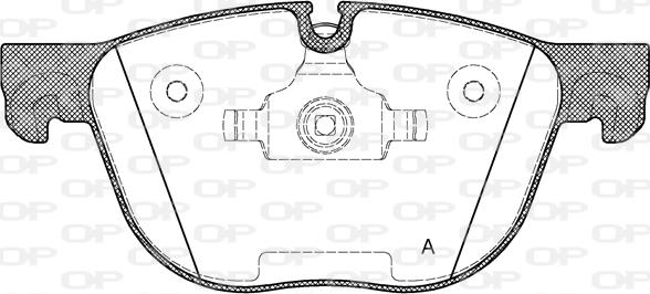 Open Parts BPA1297.00 - Гальмівні колодки, дискові гальма avtolavka.club