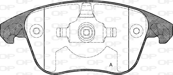 Open Parts BPA1249.00 - Гальмівні колодки, дискові гальма avtolavka.club