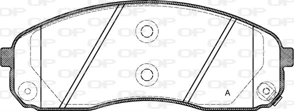 Open Parts BPA1244.02 - Гальмівні колодки, дискові гальма avtolavka.club