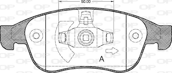 Open Parts BPA1248.10 - Гальмівні колодки, дискові гальма avtolavka.club