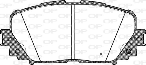 Open Parts BPA1258.00 - Гальмівні колодки, дискові гальма avtolavka.club