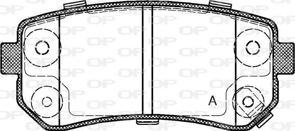 Open Parts BPA1209.02 - Гальмівні колодки, дискові гальма avtolavka.club