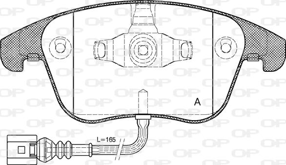 Open Parts BPA1219.21 - Гальмівні колодки, дискові гальма avtolavka.club