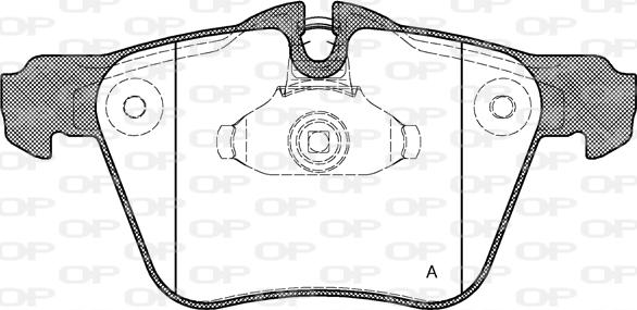 Open Parts BPA1217.00 - Гальмівні колодки, дискові гальма avtolavka.club